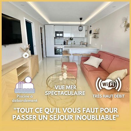 Luxueux Appartement - Vue Mer - Piscine - Free Parking - Monaco Cap-d'Ail Exterior foto